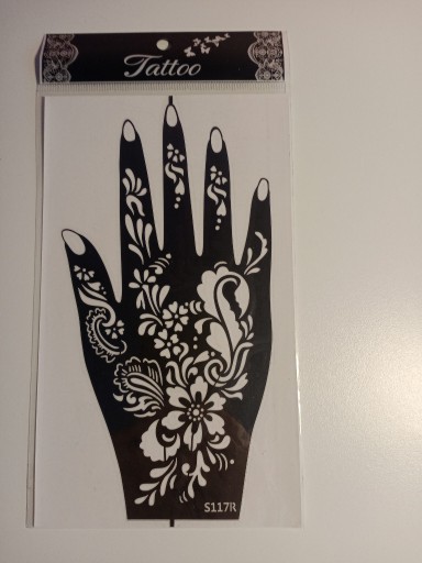 Zdjęcie oferty: Szablon wzornik do tatuażu mehendi henna