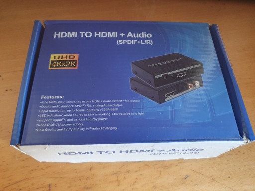 Zdjęcie oferty: HDMI Audio konwerter do Toslink SPDIF RCA