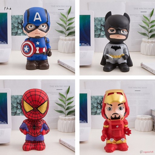 Zdjęcie oferty: Skarbonka super prezent Spiderman Batman Iron Man