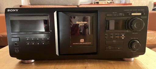 Zdjęcie oferty: wielopłytowy odtwarzacz cd SONY Cdp-cx455 - z karektą na 400 cd - TEXT CD