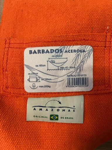 Zdjęcie oferty: Hamak Amazonas Barbados acerola + akcesoria