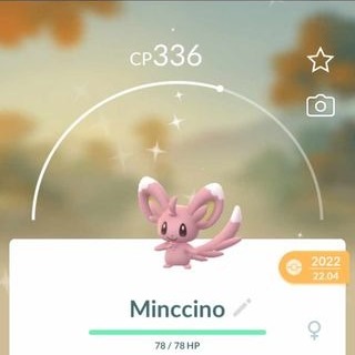 Zdjęcie oferty: Pokemon go SHINY Minccino