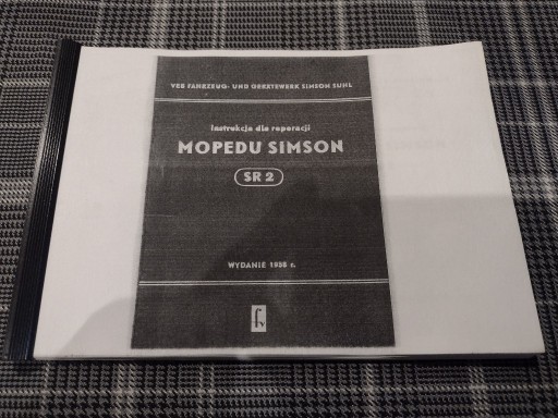 Zdjęcie oferty: MOPEDU SIMSON SR 2 INSTRUKCJA NAPRAW KSIAZKA 1958