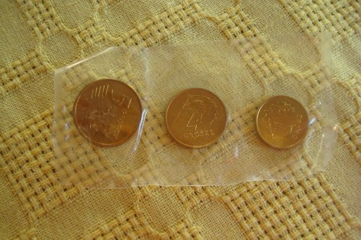 Zdjęcie oferty: Polska zestaw 1,2 i 5 groszy 2006 r. MENNICZE