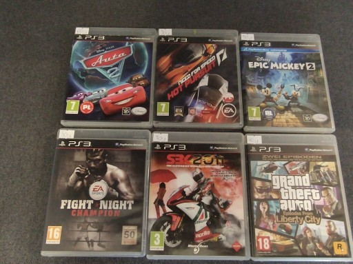 Zdjęcie oferty: Gry PlayStation3 auta 2, Mickey, nfs