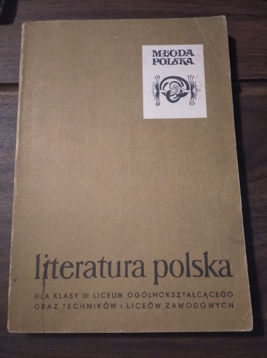 Zdjęcie oferty: Literatura polska Młoda polska 