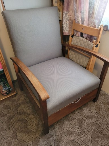 Zdjęcie oferty: Fotel rozkładany art-deco amerykanka