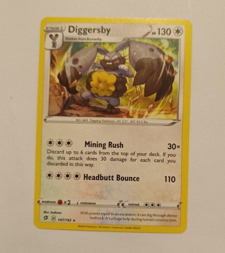 Zdjęcie oferty: Karta Diggersby pokemon