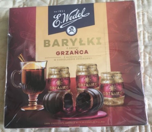 Zdjęcie oferty: Wedel Baryłki o smaku grzańca z alkoholem w czekol