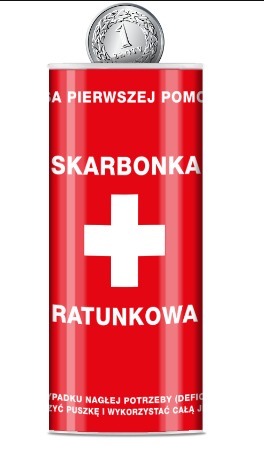 Zdjęcie oferty: skarbonka puszka Ratunkowa prezent 