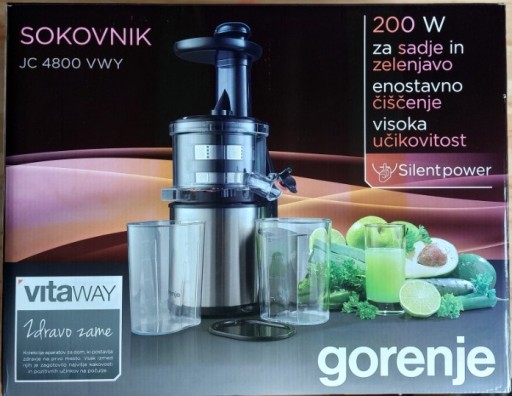 Zdjęcie oferty: Wyciskarka wolnoobrotowa GORENJE JC4800VWY