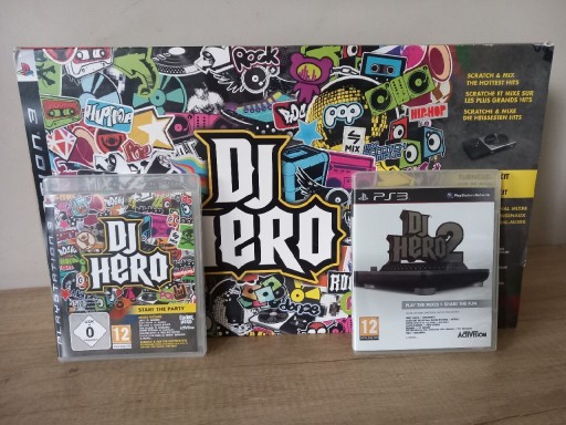 Zdjęcie oferty: Zestaw DJ Hero PS3 jak nowy + DJHero II