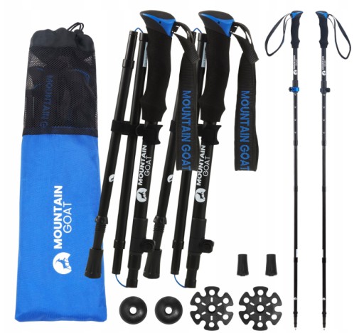 Zdjęcie oferty: KIJE NORDIC WALKING TEKKINGOWE 2X REGULOWANE 