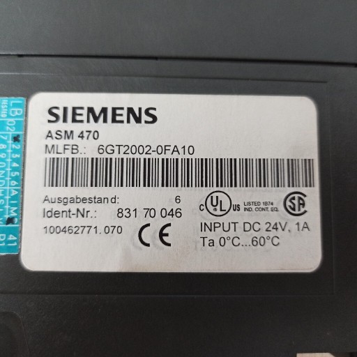 Zdjęcie oferty: ASM470, Siemens, 6GT2002-0FA10