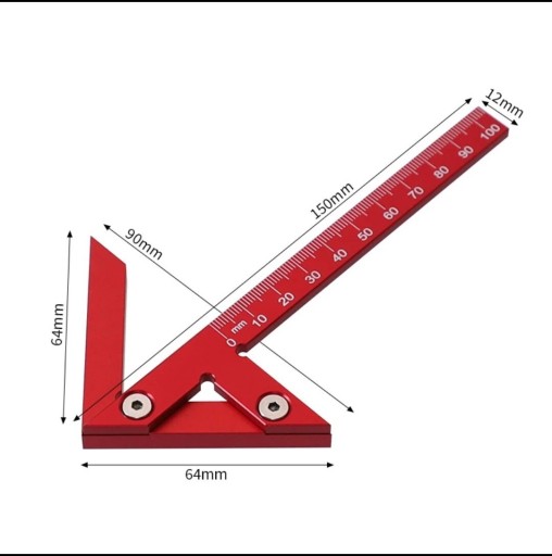 Zdjęcie oferty: Kątownik centrujący Kątownik do wyznaczania środka