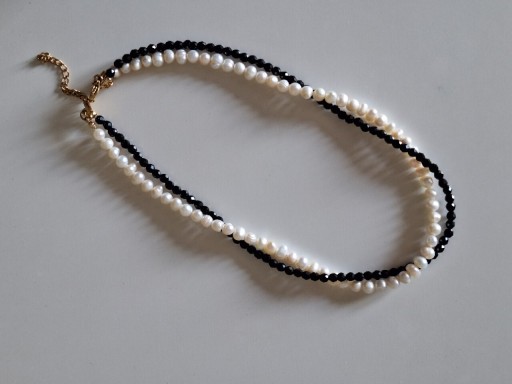 Zdjęcie oferty: Naszyjnik z kamieni turmalin choker kolia perły