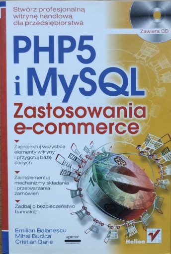 Zdjęcie oferty: PHP 5 i MySQL. Zastosowania e-commerce