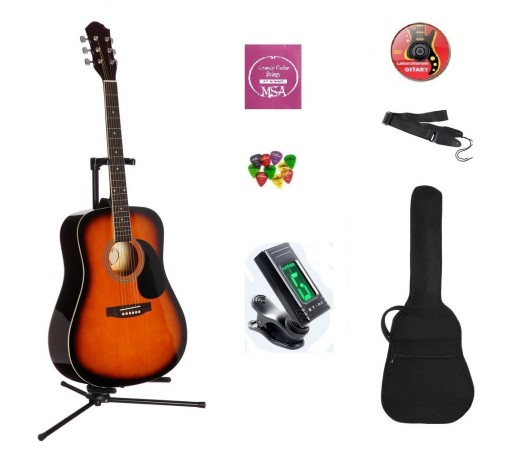 Zdjęcie oferty: Gitara akustyczna + pakiet akcesoriów - sklep