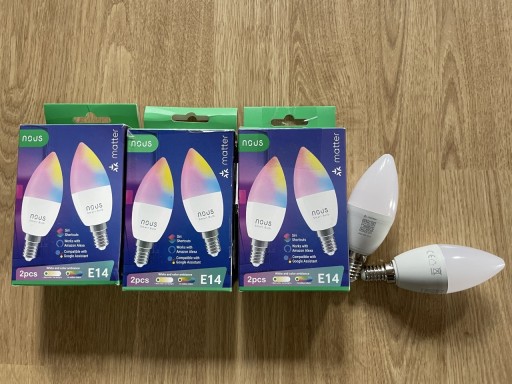 Zdjęcie oferty: 8x Inteligentna żarówka LED NOUS P4 E14 4,5W Matter TUYA