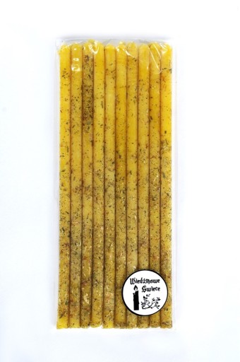 Zdjęcie oferty: "Czarodziejska Różdżka ”- żółte Świece Intencyjne Programowe z ziołami