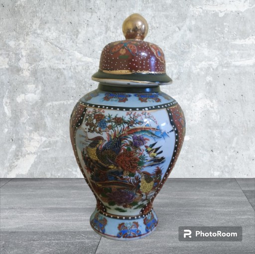Zdjęcie oferty: Waza ceramiczna chińska z przykrywką 
