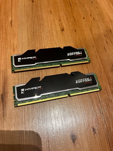 Zdjęcie oferty: Pamięci RAM ddr3 Hyperx limited edition 2x2gb 4gb 1600mhZ