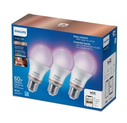 Zdjęcie oferty: Żarówki Philips 3 sztuki smart led 60w e27