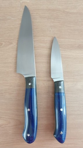 Zdjęcie oferty: Noże kuchenne nowe ręcznie robione komplet 2 szt.