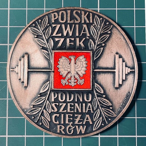 Zdjęcie oferty: Medal: Polski Związek Podnoszenia Ciężarów. 