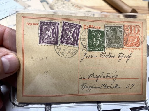 Zdjęcie oferty: Karta pocztowa Niemcy 1922 r.