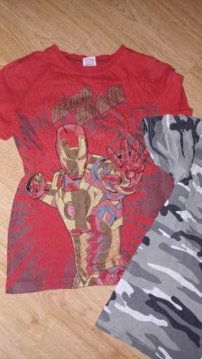 Zdjęcie oferty: Koszulki t-shirty 128 moro Iron Man