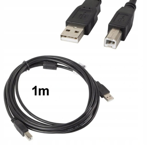 Zdjęcie oferty: Kabel USB do drukarki 1m Nowy 