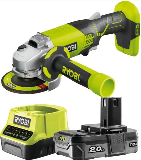 Zdjęcie oferty: Szlifierka kątowa Ryobi  18 V aku 2ah + łado  Nowa