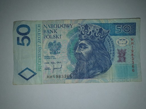 Zdjęcie oferty: Banknot 50 zł HH 1994 r.