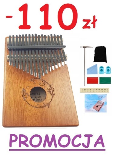 Zdjęcie oferty: KALIMBA DREWNIANA BRĄZ ZANZA MBIRA 17 klawiszy C