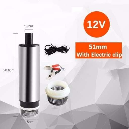 Zdjęcie oferty: Pompa pompka do paliwa ropy oleju wody 12v 51mm