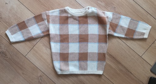 Zdjęcie oferty: Sweterek w kratę h&m 80cm
