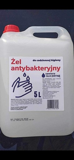 Zdjęcie oferty: żel antybakteryjny 5l