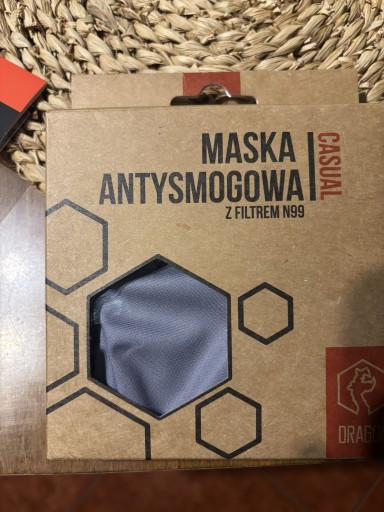 Zdjęcie oferty: Maska antysmogowa dragon casual II z zestawem filtrów N99