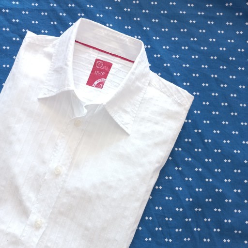 Zdjęcie oferty: idealna na lato biała męska koszula Hatico slimfit