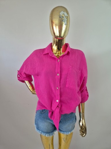Zdjęcie oferty: Koszula muślinowa różowa rozmiar uniwersalny 
