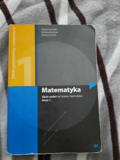 Zdjęcie oferty: Matematyka zbiór zadań 1. Podst+rozsz