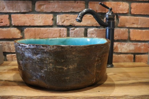 Zdjęcie oferty: umywalka gliniana nadblatowa okragła 34 cm