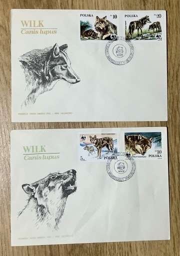 Zdjęcie oferty: FDC Dzikie zwierzęta chronione WILK