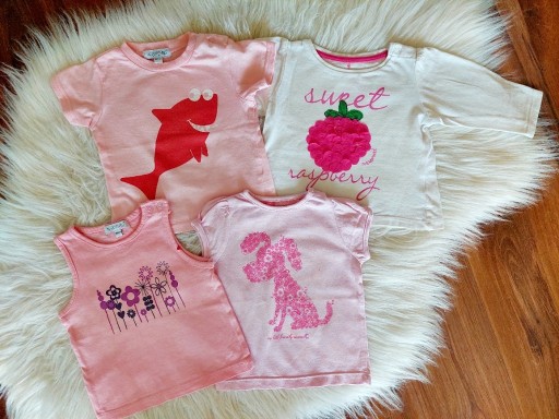 Zdjęcie oferty: Zestaw różowe bluzeczki niemowlęce roz. 62
