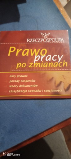 Zdjęcie oferty: płyta prawo pracy po zmianach
