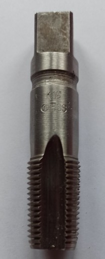 Zdjęcie oferty: Gwintownik calowy hydrauliczny stożkowy R1/2" (k1/2") HSS prawoskrętny BSPT