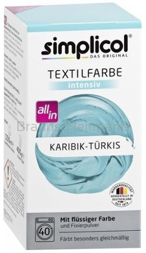 Zdjęcie oferty: SIMPLICOL Farba Do Tkanin Karaibski Turkus