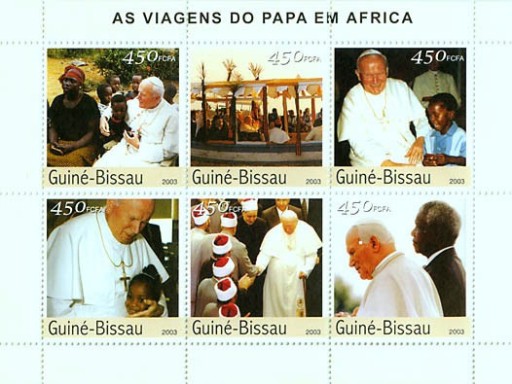 Zdjęcie oferty: Znaczek 2003 GUINEA-BISSAU GB3532 Jan Paweł II