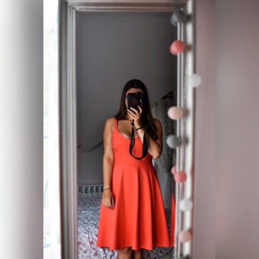 Zdjęcie oferty: Pomarańczowa sukienka z bolerkiem Mohito